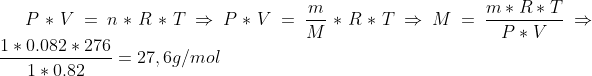 Cálculo de fórmula molecular III Mol